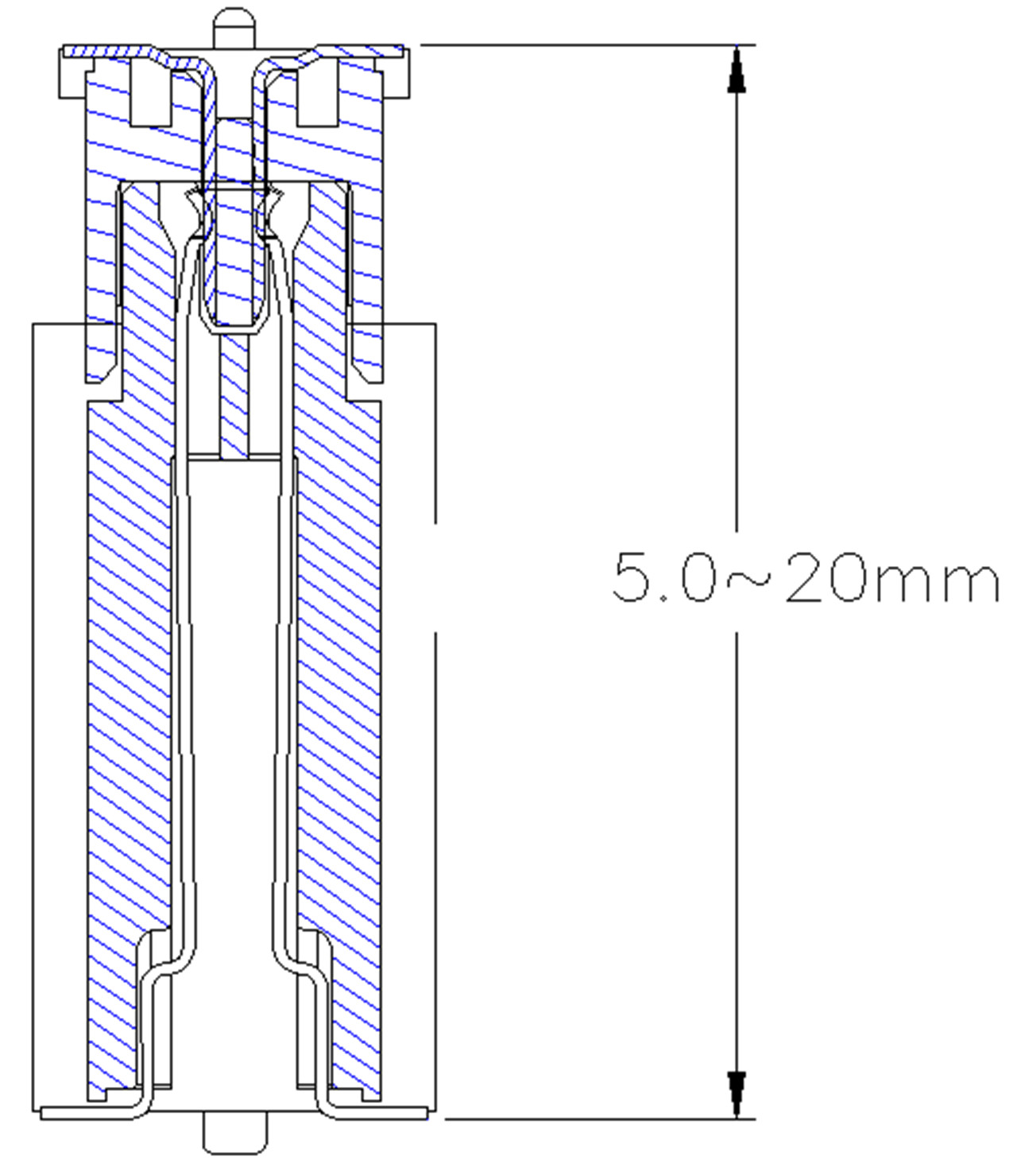 0.8 mm Boodhka ilaa xidhiidhiyaha guddiga -5.7mm Dhererka lab (5)