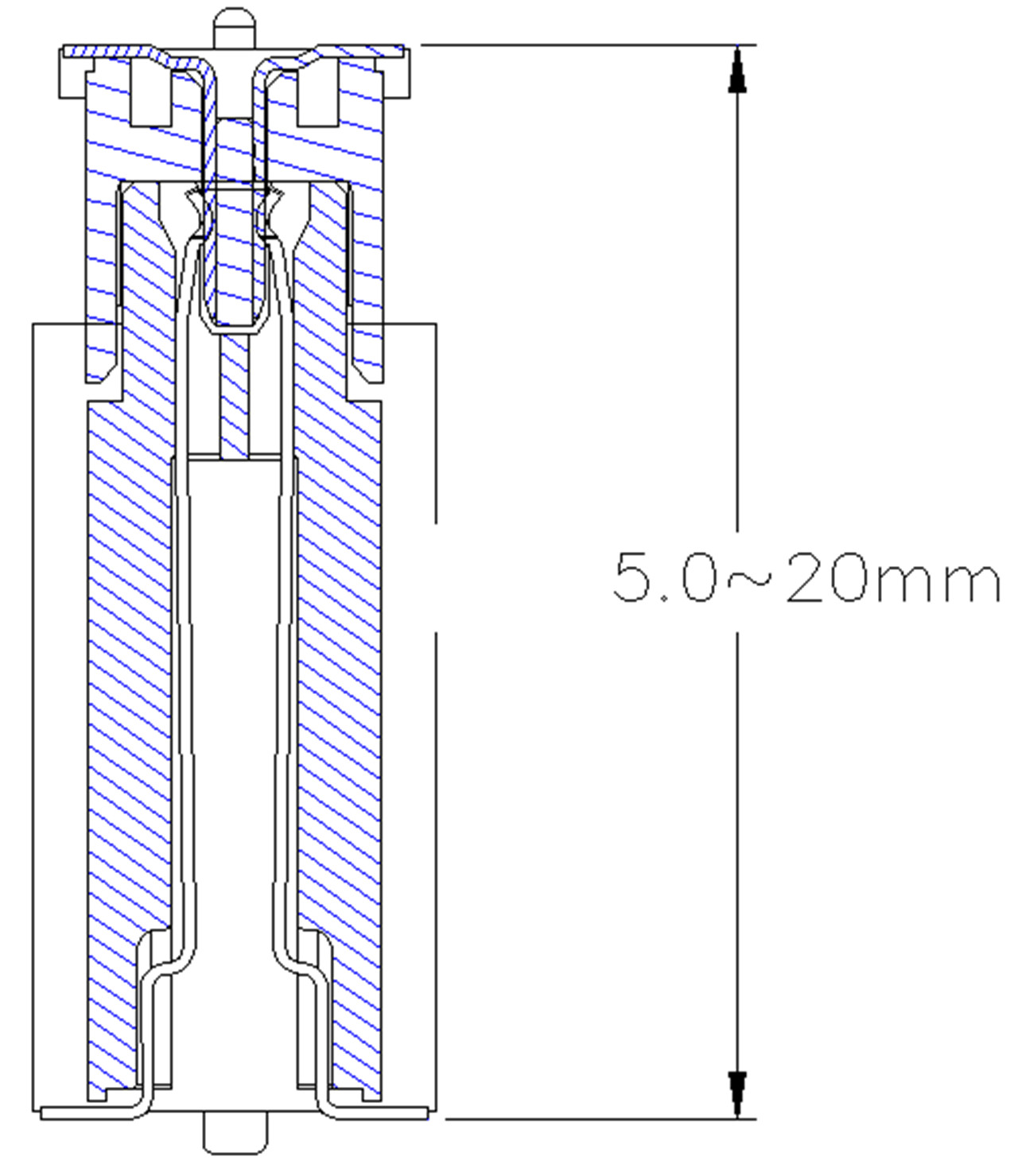 0,8 mm-ko plaka-plaka konektorea - 7,7 mm-ko altuera gizonezkoa (6)